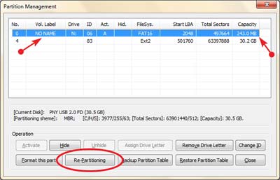 Fix lỗi usb hiển thị sai dung lượng