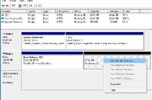 tạo phân vùng ổ cứng