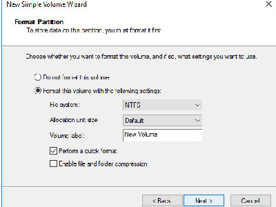 tạo phân vùng ổ cứng